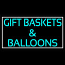 Gift Baskets Balloons With Border Handmade Art Neon Sign