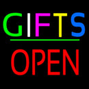 Gifts Block Open Green Line Handmade Art Neon Sign
