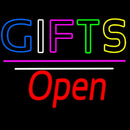 Gifts Block Open White Line Handmade Art Neon Sign