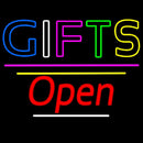 Gifts Block Open Yellow Line Handmade Art Neon Sign