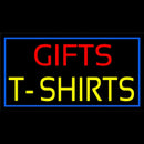 Gifts Tshirts With Blue Border Handmade Art Neon Sign