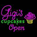 Gigi  Cup Cakes Handmade Art Neon Sign