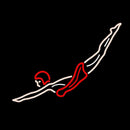Girl Diving Handmade Art Neon Sign