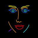 Girl Face Handmade Art Neon Sign