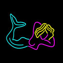 Girl Fish Handmade Art Neon Sign