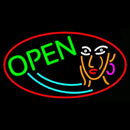 Girl Logo Open Handmade Art Neon Sign