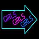 Girls Girls Girls Handmade Art Neon Sign