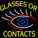 Glasses Or Contacts Eye Logo Handmade Art Neon Sign