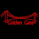 Golden Gate Handmade Art Neon Sign