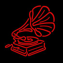 Gramophone Music Handmade Art Neon Sign