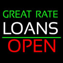 Great Rate Loans Open Handmade Art Neon Sign
