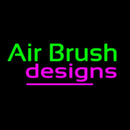 Green Air Brush Design Handmade Art Neon Sign