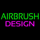 Green Airbrush Design Handmade Art Neon Sign