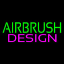 Green Airbrush Pink Design Handmade Art Neon Sign