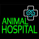 Green Animal Hospital Block Handmade Art Neon Sign