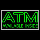 Green Atm Available Inside Handmade Art Neon Sign