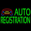 Green Auto Registration With Logo Handmade Art Neon Sign