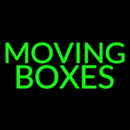 Green Block Moving Boxes Handmade Art Neon Sign