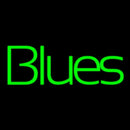 Green Blues Cursive 1 Handmade Art Neon Sign