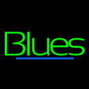 Green Blues Cursive 2 Handmade Art Neon Sign