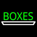 Green Boxes With White Line Handmade Art Neon Sign