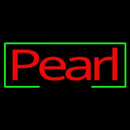 Green Border Red Pearl Cursive Handmade Art Neon Sign