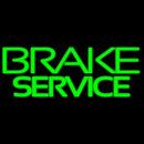 Green Brake Service Handmade Art Neon Sign