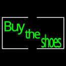 Green Buy The Shoes With Border Handmade Art Neon Sign