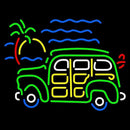Green Car Logo Handmade Art Neon Sign