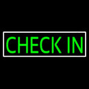 Green Check In Handmade Art Neon Sign