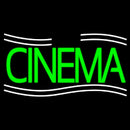 Green Cinema With Lines Handmade Art Neon Sign