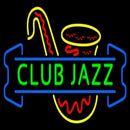 Green Club Jazz Block With Saxophone 3 Handmade Art Neon Sign