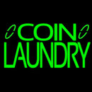 Green Coin Laundry Handmade Art Neon Sign