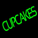 Green Cupcakes Handmade Art Neon Sign