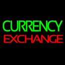 Green Currency Exchange Handmade Art Neon Sign