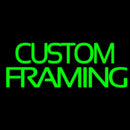 Green Custom Framing Handmade Art Neon Sign
