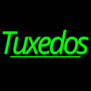 Green Double Stroke Tuxedos Handmade Art Neon Sign