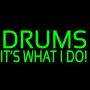 Green Drums 2 Handmade Art Neon Sign