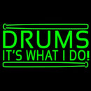 Green Drums Handmade Art Neon Sign