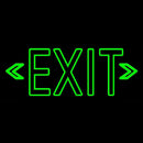 Green Exit Handmade Art Neon Sign