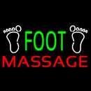 Green Foot Massage With Logo Handmade Art Neon Sign