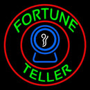 Green Fortune Teller With Logo Handmade Art Neon Sign