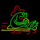 Green Frog Handmade Art Neon Sign