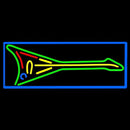Green Guitar Handmade Art Neon Sign