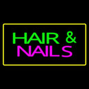 Green Hair And Nails With Yellow Border Handmade Art Neon Sign