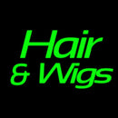 Green Hair And Wigs Handmade Art Neon Sign