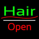 Green Hair Open White Line Handmade Art Neon Sign