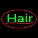 Green Hair Oval Red Handmade Art Neon Sign