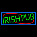Green Irish Pub With Blue Border Handmade Art Neon Sign