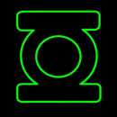 Green Lantern Handmade Art Neon Sign